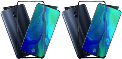 KARTRAY Edge To Edge Tempered Glass for Oppo Reno(Pack of 2)