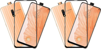 KARTRAY Edge To Edge Tempered Glass for Realme X(Pack of 2)