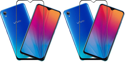 KARTRAY Edge To Edge Tempered Glass for Vivo Y91i(Pack of 2)