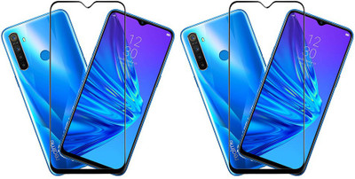 KARTRAY Edge To Edge Tempered Glass for Realme 5(Pack of 2)