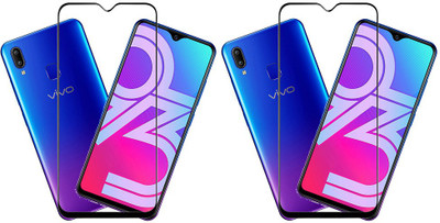 KARTRAY Edge To Edge Tempered Glass for Vivo Y93(Pack of 2)
