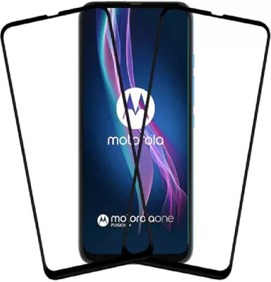 ISAAK Edge To Edge Tempered Glass for Motorola One Fusion Plus(Pack of 2)