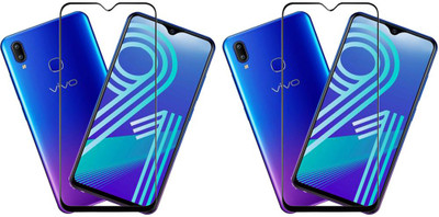 KARTRAY Edge To Edge Tempered Glass for Vivo Y91(Pack of 2)