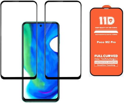 ISAAK Edge To Edge Tempered Glass for Xiaomi Poco M2 Pro(Pack of 2)