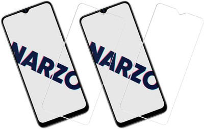 KARTRAY Tempered Glass Guard for Realme Narzo 10A(Pack of 2)