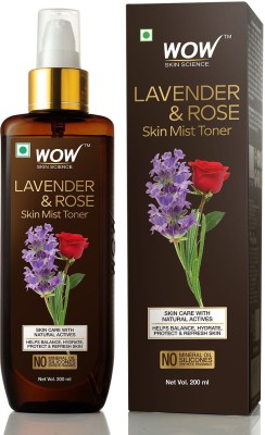 WOW SKIN SCIENCE Lavender & Rose Skin Mist Toner Men & Women(200 ml)