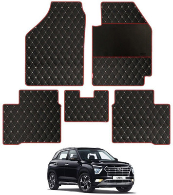 elegant Leatherite Standard Mat For  Hyundai Creta(Black, Red)