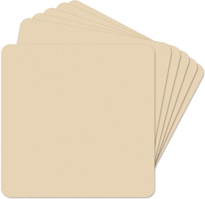 Incredible Gifts Square Reversible Medium Density Fibreboard Coaster Set(Pack of 6)