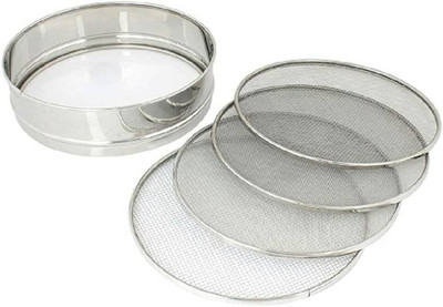 Worldshopping Four Strainer Collapsible Sieve(Steel Pack of 5)