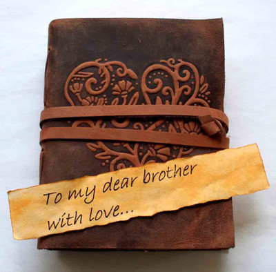 Camlon Exports leather Journal Regular Diary Unruled 240 Pages(Brown)