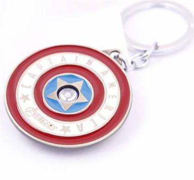 lullbee Marvel Super Hero Avengers Captain America Rotating 3D Key chain Key Chain