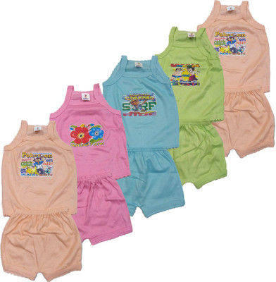 ssrk Baby Boys & Baby Girls Casual Top Bloomer(Multi)