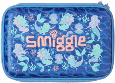 Smiggle NA Nature Art Polyester Pencil Box(Set of 1, Blue)