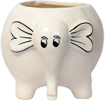 SBC Elephant Ceramic pot || Plant Container Set Plant Container Set(Ceramic)