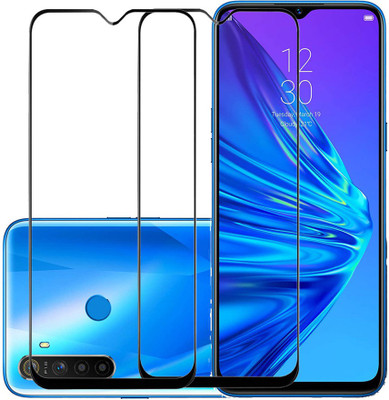 KARTRAY Edge To Edge Tempered Glass for Realme 5(Pack of 2)