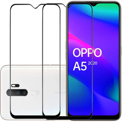 KARTRAY Edge To Edge Tempered Glass for Oppo A5 2020(Pack of 2)