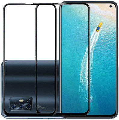 KARTRAY Edge To Edge Tempered Glass for Vivo V17(Pack of 2)