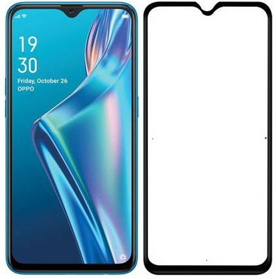BRENZZ Edge To Edge Tempered Glass for OPPO A12(Pack of 1)
