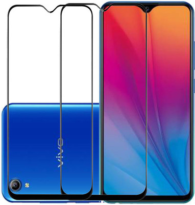 KARTRAY Edge To Edge Tempered Glass for Vivo Y91i(Pack of 2)
