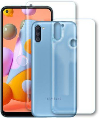 PR SMART Front and Back Tempered Glass for Samsung Galaxy A11(Pack of 2)