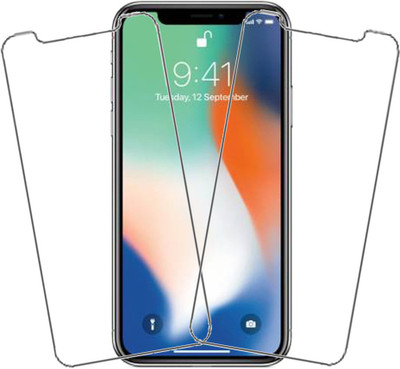 SHREESHA Tempered Glass Guard for Apple iPhone X(Pack of 2)