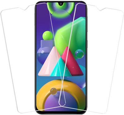 KARTRAY Tempered Glass Guard for Samsung Galaxy M21(Pack of 2)