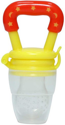HOPE QUAY Silicone Baby Teething Feeder Pacifier Nibbler for Vegetables & fruit Teether and Feeder(Yellow)