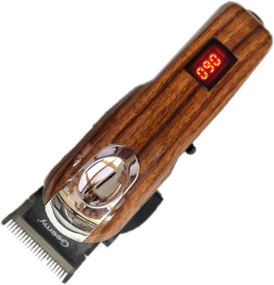 Geemy GM-2600 Trimmer 10 min  Runtime 2 Length Settings(Brown)