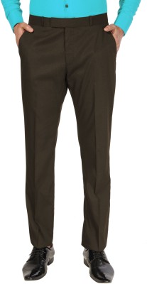 C3 Regular Fit Men Brown Trousers