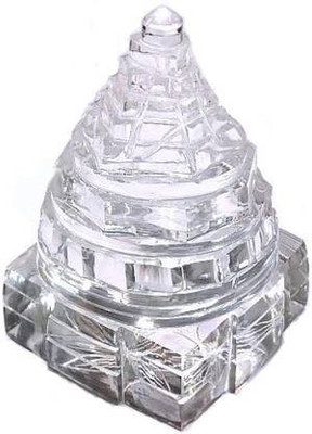 gandak Pure Sphatik Shree Yantra Quality (100 Grams) sphatik shri yantra, lakshmi yantra home/shop/office Crystal Yantra(Pack of 1)