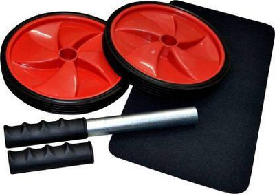 UPROKT Double Wheel Ab Exercise Roller with Padded Grip Ab Exerciser Ab Exerciser(Multicolor)