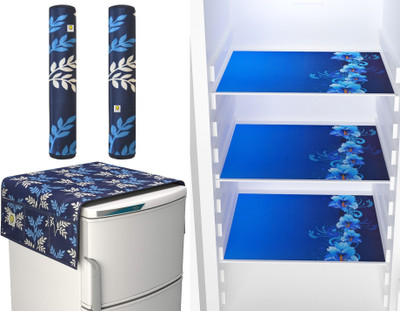 YELLOW WEAVES Fridge Mat(Width: 28 cm, Blue)