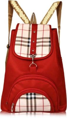 SAHAL PU LEATHER BACKPACK,SCHOOL BAG,TRAVEL BAG COLLAGE BAG 7 L Backpack(Red)