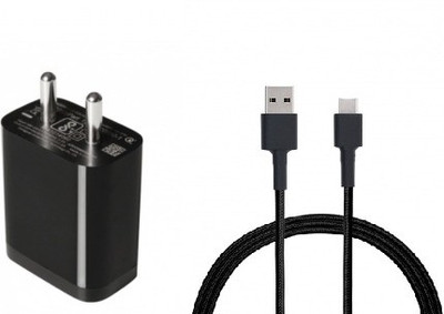Mi Qualcomm Quick Charge 3.0 With Type C Data Cable 3 A Mobile Charger with Detachable Cable(Black, Cable Included)