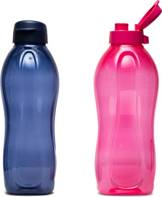 TUPPERWARE 2000 ml Plastic Bottle(Pack of 2, Pink, Blue)