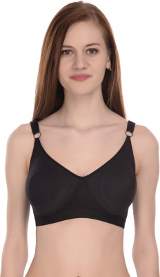 Viral Girl Women T-Shirt Non Padded Bra(Black)