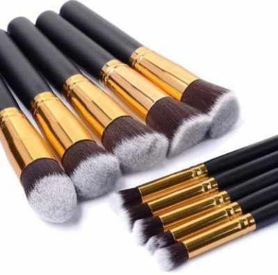 Toywua Premium Synthetic Makeup Brush Set(Pack of 10)