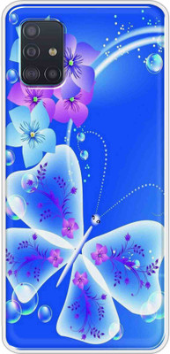 Cooldone Back Cover for Samsung Galaxy A51(Blue, Anti-radiation, Silicon, Pack of: 1)
