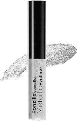 RONZILLE shimmer eyeliners on top of your regulary black eyeliner for dazzling eye look 4.5 ml(Silver)