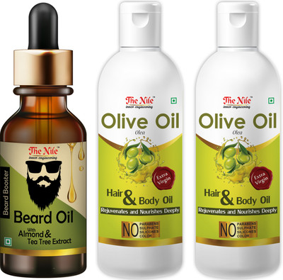 The Nile Beard Booster Oil With Almond And Tea Tree Hair Oil(330 ml)