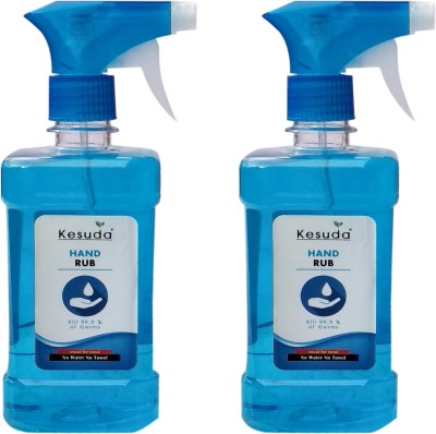 KESUDA 2*500ml hand rub liquid sanitizer spray Hand Rub Pump Dispenser(2 x 500 ml)