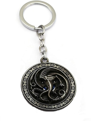 gtrp Rotating-Game-of-Thrones-Dragon-Silver-Metal-Keychain Key Chain