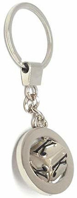 gtrp Rotating-Dice-Alphabet-Letter-K-Metal-Keychain Key Chain