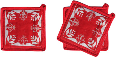 Flipkart SmartBuy Red, White Cotton Kitchen Linen Set(Pack of 3)