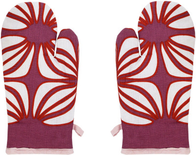 Flipkart SmartBuy Red, White Cotton Kitchen Linen Set(Pack of 2)