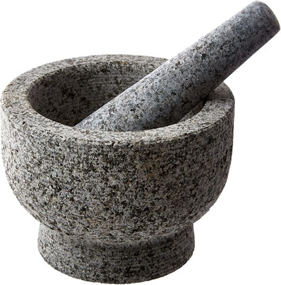 subaa Subaa Stone Mortar Pestle Set/Ural/Okhli Masher 4 inch Large Size for Kitchen Stoneware Masher