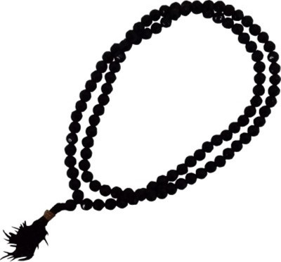KANISHQ RELIGIOUS BLACK HAKIK KAMAL GATTA MALA FOR POOJA AND JAAP WEARABLE-UNISEX Brass, Wood Chain