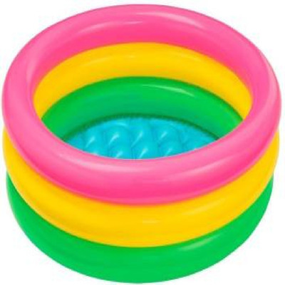 ECOM BHARAT intex INFLATABLE POOL Inflatable Swimming Pool(Multicolor)