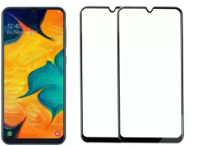 ISAAK Edge To Edge Tempered Glass for Samsung Galaxy A30(Pack of 2)