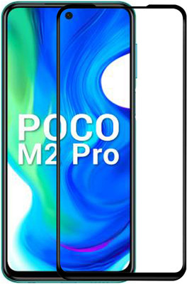 iZAP Edge To Edge Tempered Glass for Poco M2 Pro, Poco X2, Redmi Note 9 Pro Max, Redmi Note 9 Pro(Pack of 1)